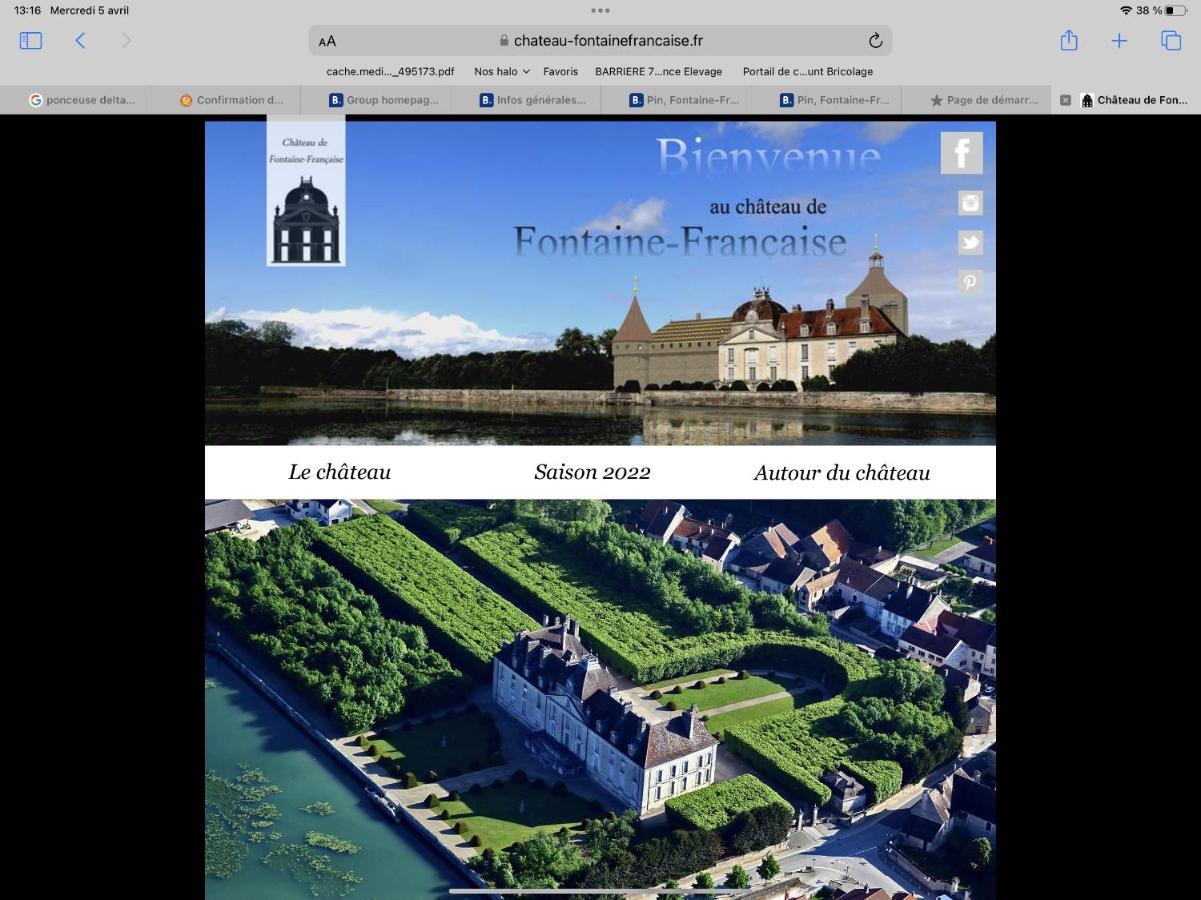 Vila Rue De La Tour Du Pin Fontaine-Française Exteriér fotografie
